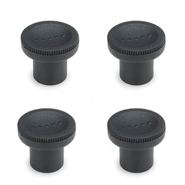 Ganter Normelemente Knurled Knob Knurled Nut Cabinet Knob Furniture Knob GN 676-25-M6-SG Pack of 4 Plastic Socket Brass Handle 25 mm Thread M6