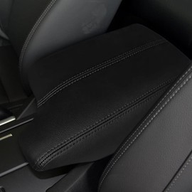 DEYTOP Console Armrest Cover for Honda Accord 2013-2017 Car Armrest Cover for Honda Accord 2017 2016 2013 Accessories Anti-Scratch Leather Armrest Protector (Black, 2013-2017)