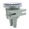 Fockety Seawater Screen Filter, ABS Plastic Transparent Housing Connections in
