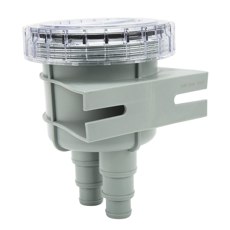 Fockety Seawater Screen Filter, ABS Plastic Transparent Housing Connections in