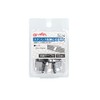 Amon 3424 Stainless Steel Cable Holder, Silver, Includes Cord Sticker