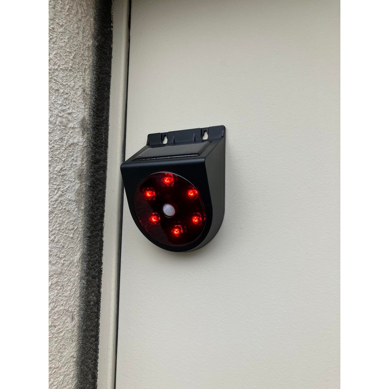 Set of 2 Solar Motion LED Rotating Light, Motion Sensor,