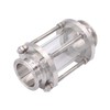 DERNORD In-Line Sight Glass with Clamp End,Flow Sanitary Straight Sight