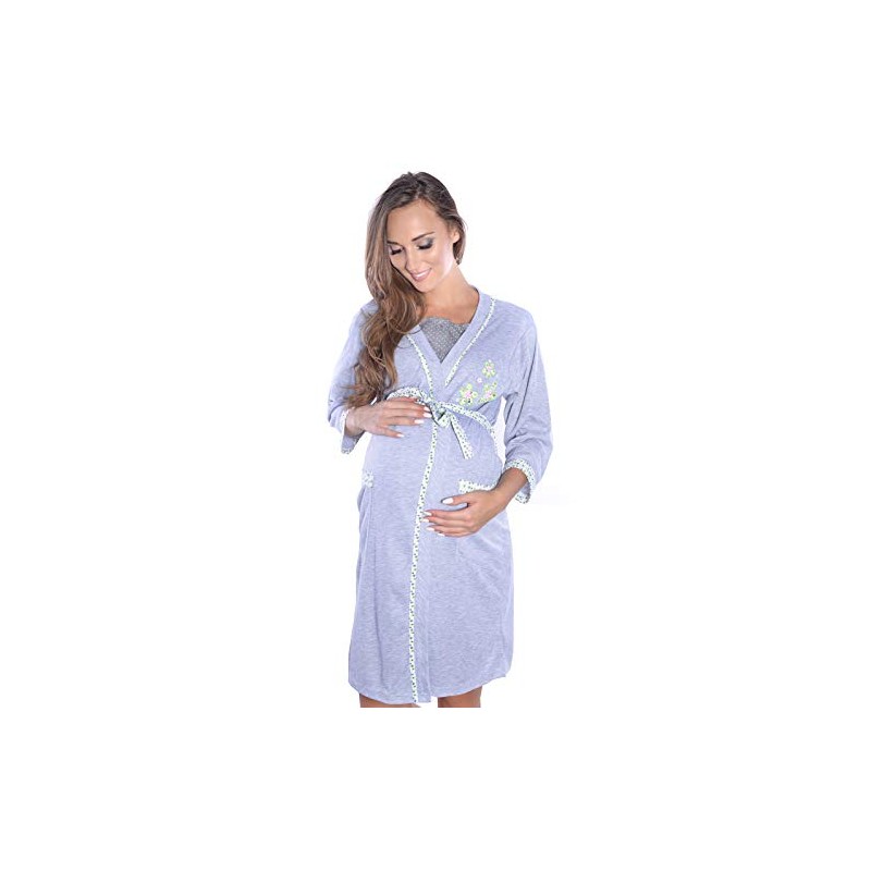 Mija Maternity Fashion Beautiful Dressing Gown Dressing Gown 2067 -
