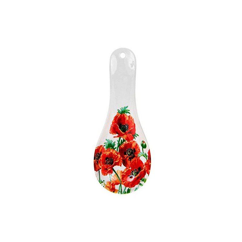 Melamine Spoon Rest Wild Field Poppy Kitchen Utensil