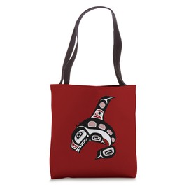 Northwest Pacific coast Haida art Orca Whale Tote Bag