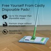 Zeltauto Microfiber Reusable Mop Pads, 2 Pack, Blue, for Flash
