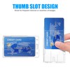 Vicloon 2 x Transparent ID Card Sleeves with Thumb Slot,