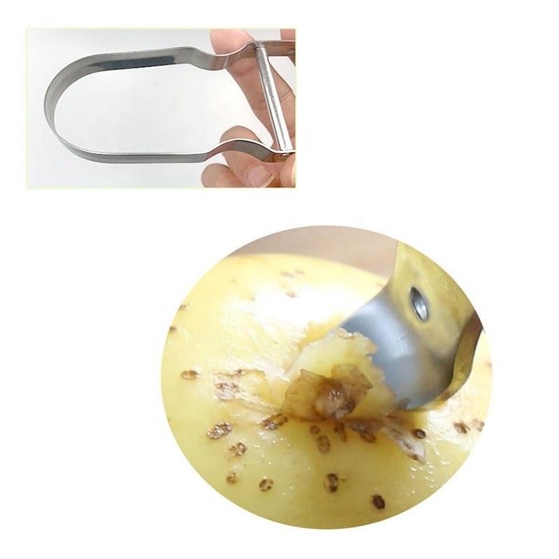 CIV 11cm Steel Peeler Fruit Vegetable Peeler Ergonomic Handle Smooth