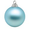 Matte Christmas Bauble Plastic 20 cm Diameter Light Blue