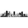 StickerTalk Denver Skyline Vinyl Sticker, 10 inches by 2.5 inches