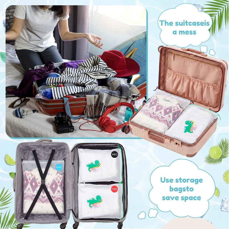 Woanger 16 Pcs Packing Cubes for Travel, Days of The