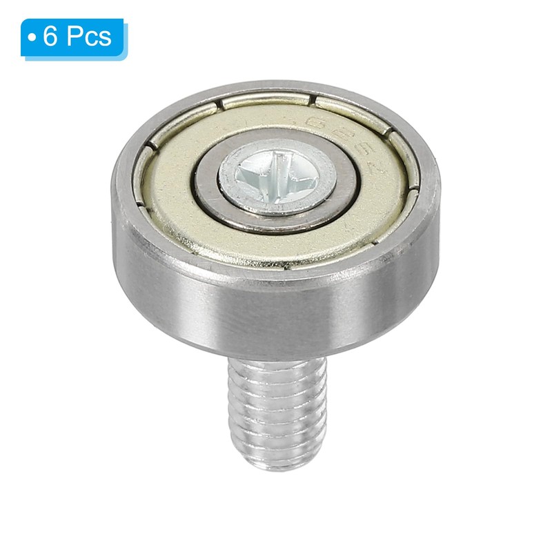 PATIKIL 19mm Drawer Rollers, 6 Pack Drawer Pulley Replacement Wheels