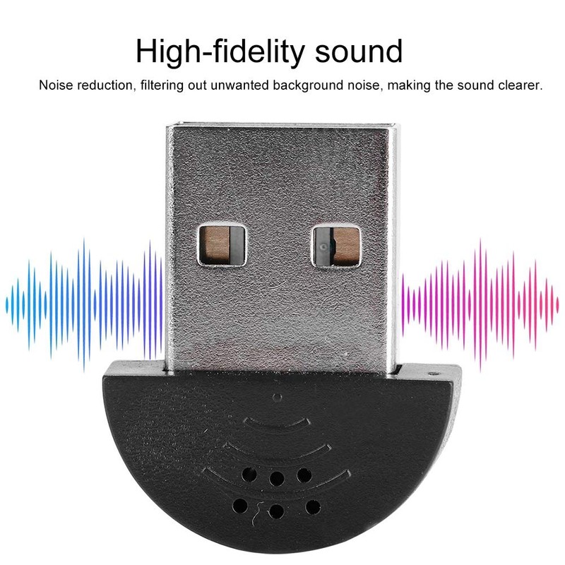 Yosoo Health Gear USB 2.0 Mikrofon, Tragbares USB Studio Sprachmikrofon
