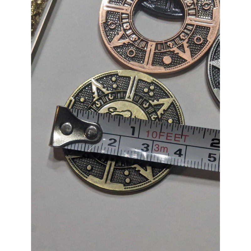 4 PIRATES GOLD METAL POKER CHIPS NEW SILVER GOLD COPPER