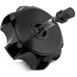 49.5mm Gas Fuel Tank Cover Cap, CNC Aluminum Alloy Dirt Bikes Gas Cap with Breather Valve for 50cc 70cc 90cc 110cc 125cc 140cc 150cc 160cc Pit Dirt Motor Bike, Not Fit for ATV (Black)