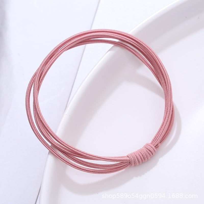 HONAMWINPRO Haargummis Schwarz Pink 000001