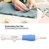 Punch Needle Embroidery Pen Set Three Dimensional Design ABS Plastic