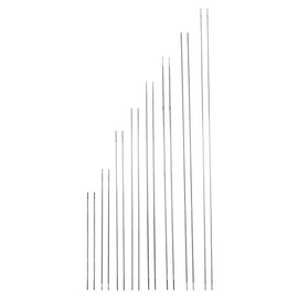 Aguja para cuentas, 16 piezas, largas y rectas, agujas de hilo para abalorios, enhebradoras de agujas, agujas finas para bordar, con tubo de almacenamiento de agujas para pulseras, fabricación de joya