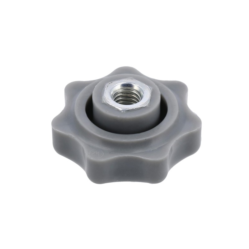 Simson KR51, SR4, SR50, SR80 Star Grip Nut M6 Grey