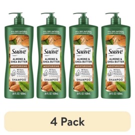 Suave (4 pack) Suave Professionals Almond + Shea Butter Moisturizing Shampoo, 28 oz