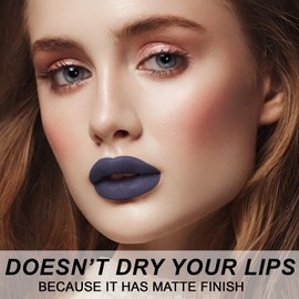 DISURI Beauty Mate Bullet Long Wear Lipstick - Vegan and Cruelty-Free Lip Matte Lipstick - Smudge and Waterproof Matte lipstick with Moisturizing Formula - All Day Comfort - (Mystic Slate #23)