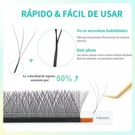 Nagaraku Blíster De Pestañas Festoneadas Nagaraku W 3d Shamrock 0.05d
