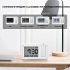 CHEREEKI Projection Alarm Clock, Alarm Clock with Indoor Temperature, 4