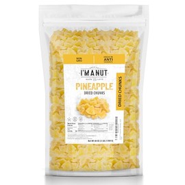 Premium Dried Pineapple Chunks 48oz | Non-GMO, Batch Tested Gluten & Peanut Free | Ethically Sourced for Guilt-Free Snacking | Fresh, Crispy & Sweetened for Delicious Flavor
