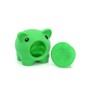 Novelty Piggy Bank with Soft Rubber Body, Vibrant Colors, Novelty