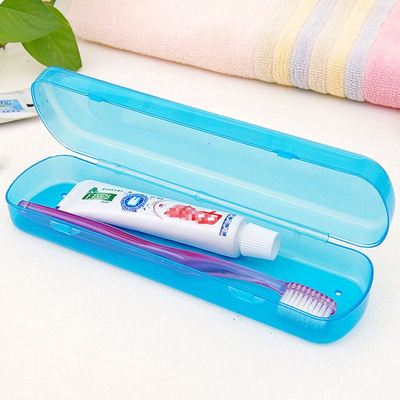 4PCS Plastic Toothpaste Toothbrush Holder Box Case Container Organizer for