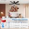 Autoday Ceiling Fans with Lights, 42 Inch Low Profile Ceiling