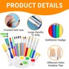 26-Piece Colorful Kids Paint Brush Set with Palette for Creative