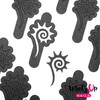 Whats Up Nails - Tribal Sun Vinyl Stencils for Nail