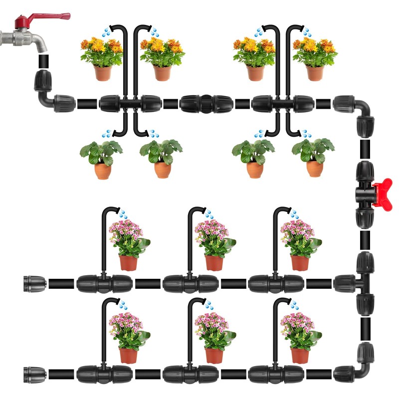 Hydrogarden Micro Drip System L-piece 1/2"(13mm) Pipe Connector for Changing