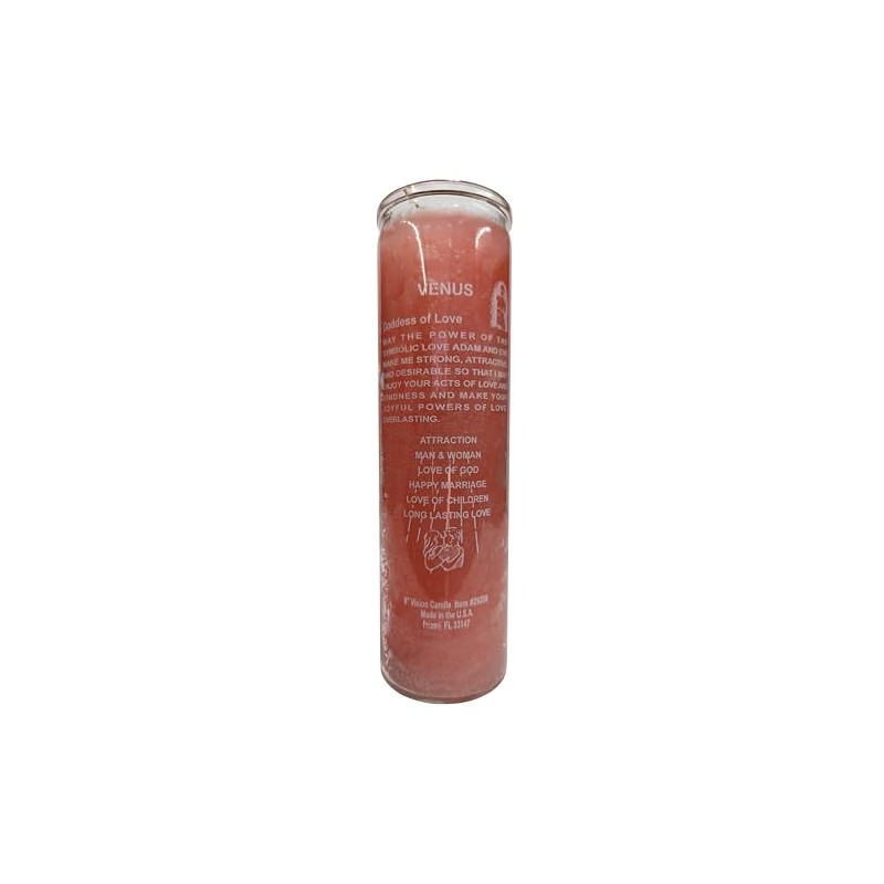 Generic Adam & Eve Pink Pillar Candle