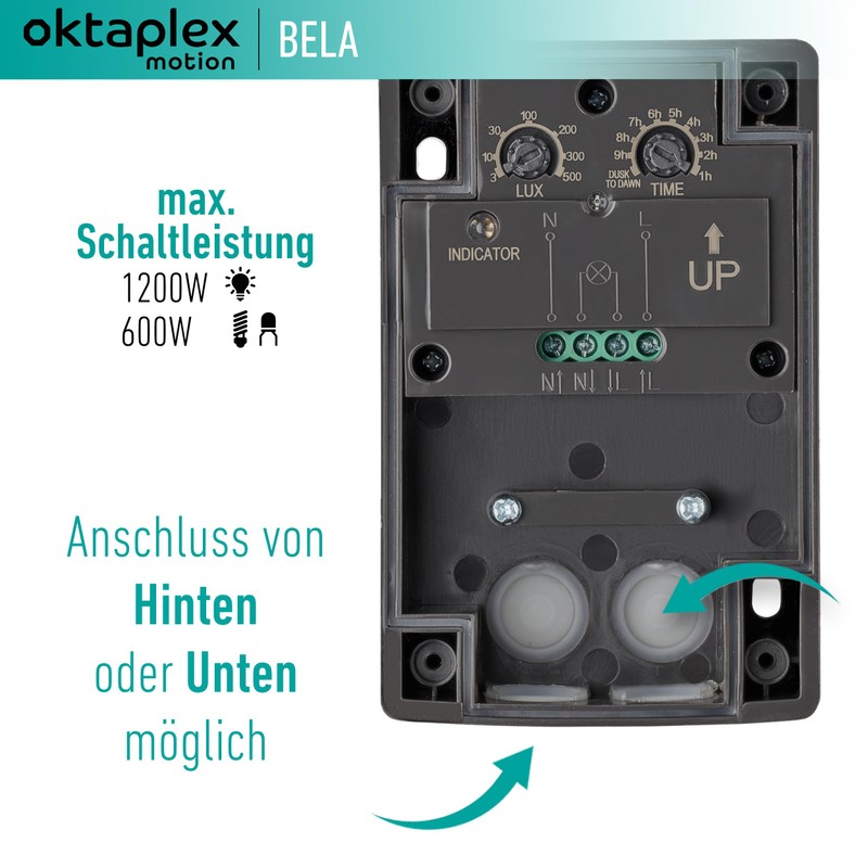 Oktaplex Bela Twilight Switch Outdoor with Off Timer IP65 230