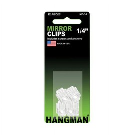 Hangman Mc-14 Hanger Mirror Holder Clip, 12 Pieces