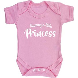 Hippowarehouse Mummy's Little Princess Baby Vest Bodysuit (Short Sleeve) Boys Girls Light Pink