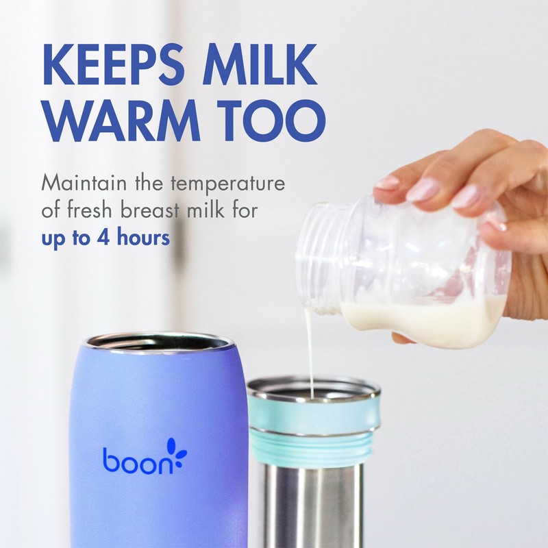 Boon Frosh Portable Breast Milk Chiller - Stainless Steel Breast