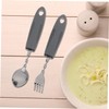 MAGICLULU 2pcs Anti-Shake Tableware for The Elderly Handles Silverware Utensils