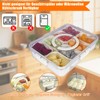 YLXQJIN Snack Box with Compartments, Snack Box with 8 Compartments