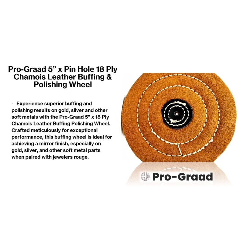 Pro-Graad 1 Pack 5” x Pin Hole 18 Ply Chamois