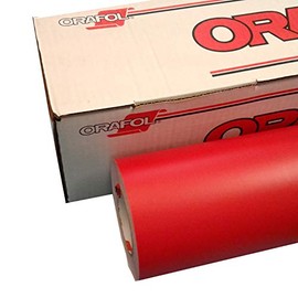 Rollo de vinilo Oracal 631 rojo de 30,5 x 3 m para cortadores de manualidades y cortadores de vinilo.