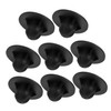 BESPORTBLE 8pcs Black Camping Chair Foot Pads Fit Sinking Replacement