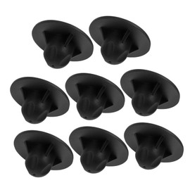 BESPORTBLE 8pcs Black Camping Chair Foot Pads Fit Sinking Replacement Caps for Folding Moon Chair Legs for Grass
