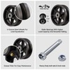 LONGRUNFORU 4" X 2" Sliding Gate Rollers, Cast Iron V