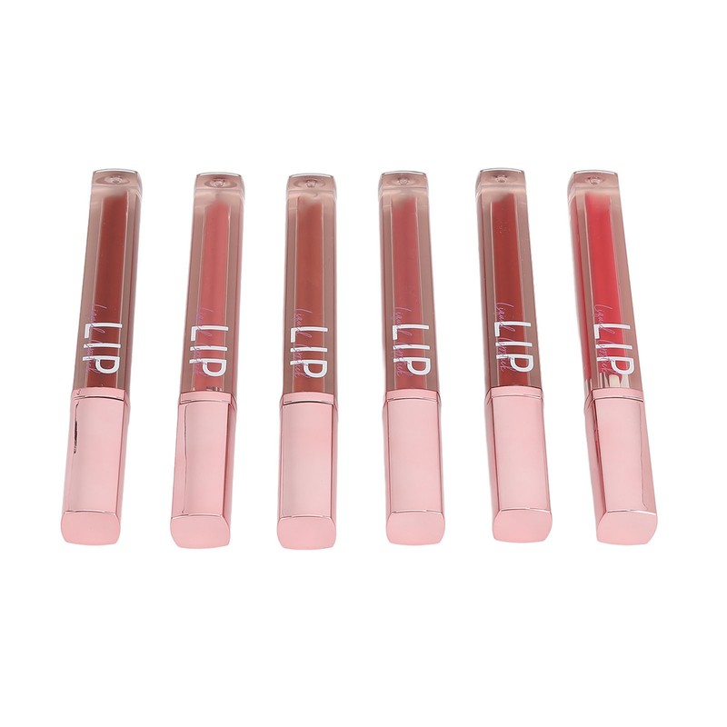 6Pcs Lip Gloss Set 6 Colors Hydrating Nourishing Long Lasting