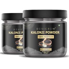 Desi Crew Pure & Natural Kalonji(Black Cumin) Powder For Skin Toning, Anti-Ageing, Blackhead Removal, Anti Acne & Pimple Free, Deep Cleansing, Skin Face Pack 200 GM