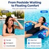 Inflatable Floating Recliner for Pool Relaxation – Foldable Mesh Water